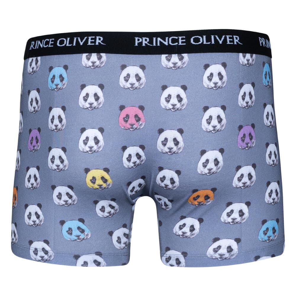 Boxer Μπλε με Panda Cotton Stretch WILD LIFE COLLECTION