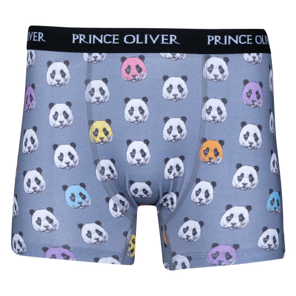 Boxer Μπλε με Panda Cotton Stretch WILD LIFE COLLECTION