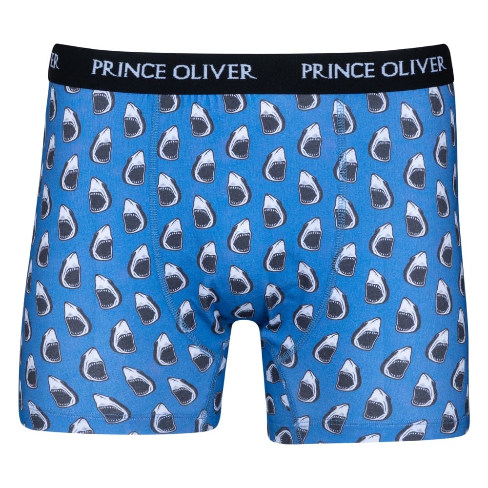 Boxer Μπλε με Καρχαρία Cotton Stretch WILD LIFE COLLECTION
