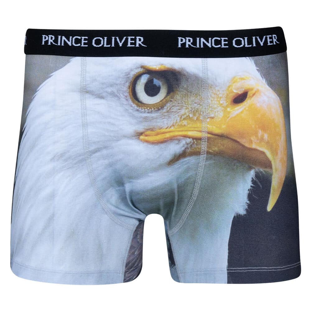 Boxer Μαύρο με Γεράκι Cotton Stretch WILD LIFE COLLECTION