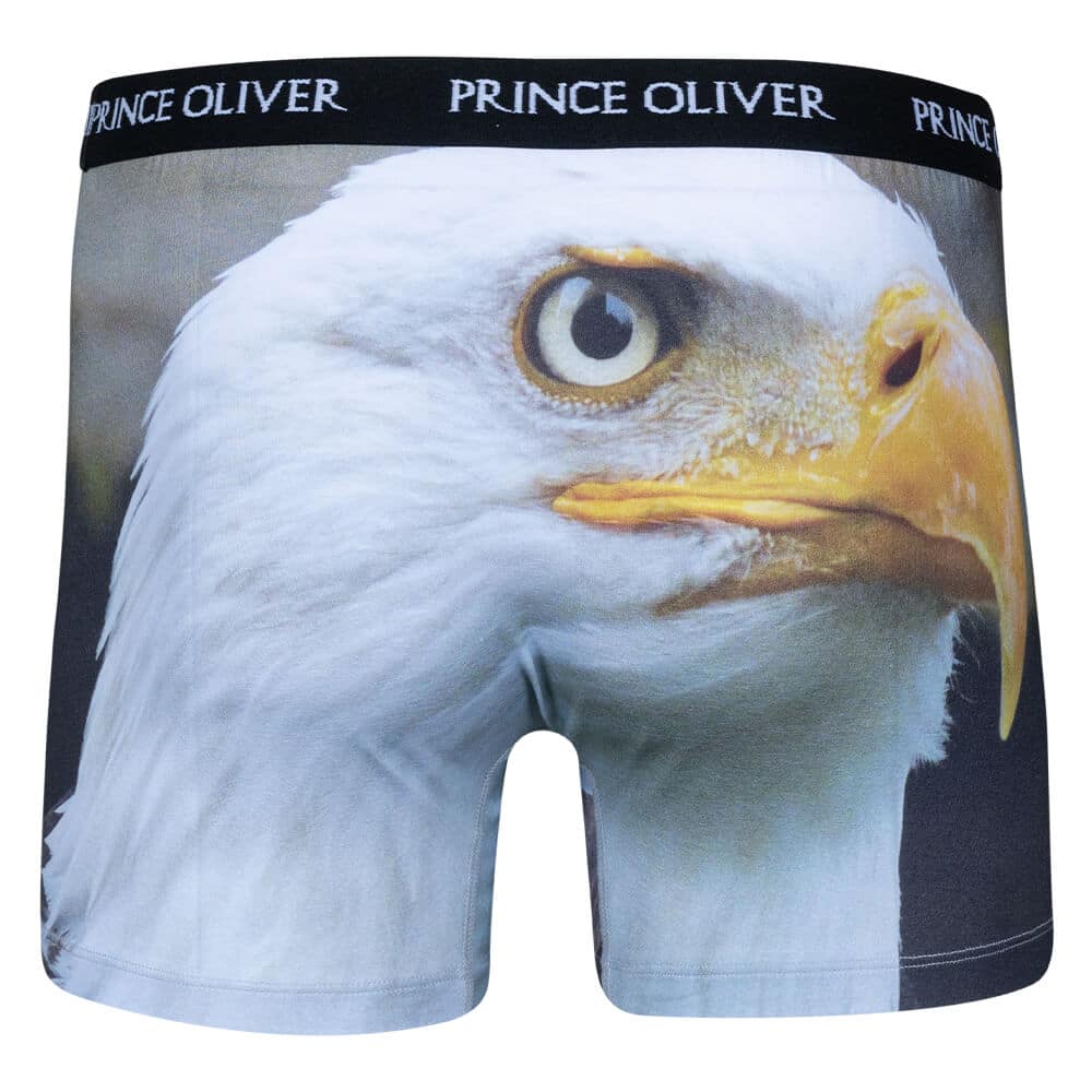 Boxer Μαύρο με Γεράκι Cotton Stretch WILD LIFE COLLECTION