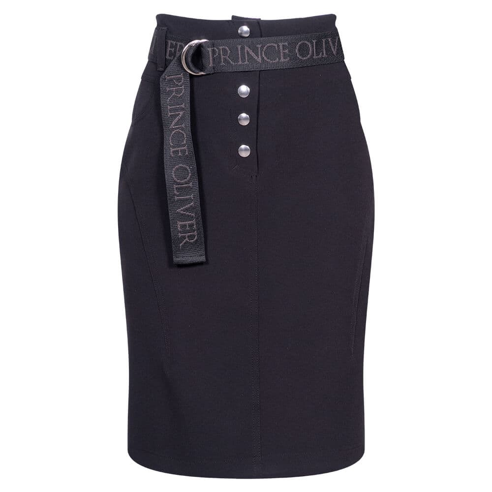 Γυναικεία Φούστα Μαύρη με Ζώνη