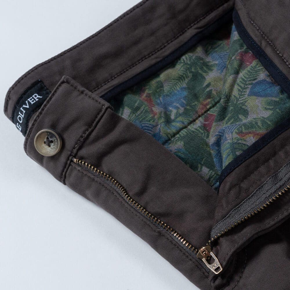 Winter Chino Λαδί 100% Cotton (Modern Fit)