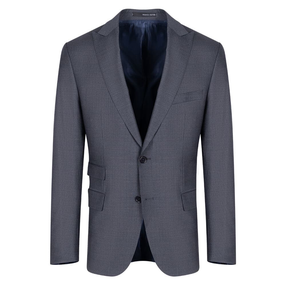 Κοστούμι Γκρι Ριγέ (Modern Fit)