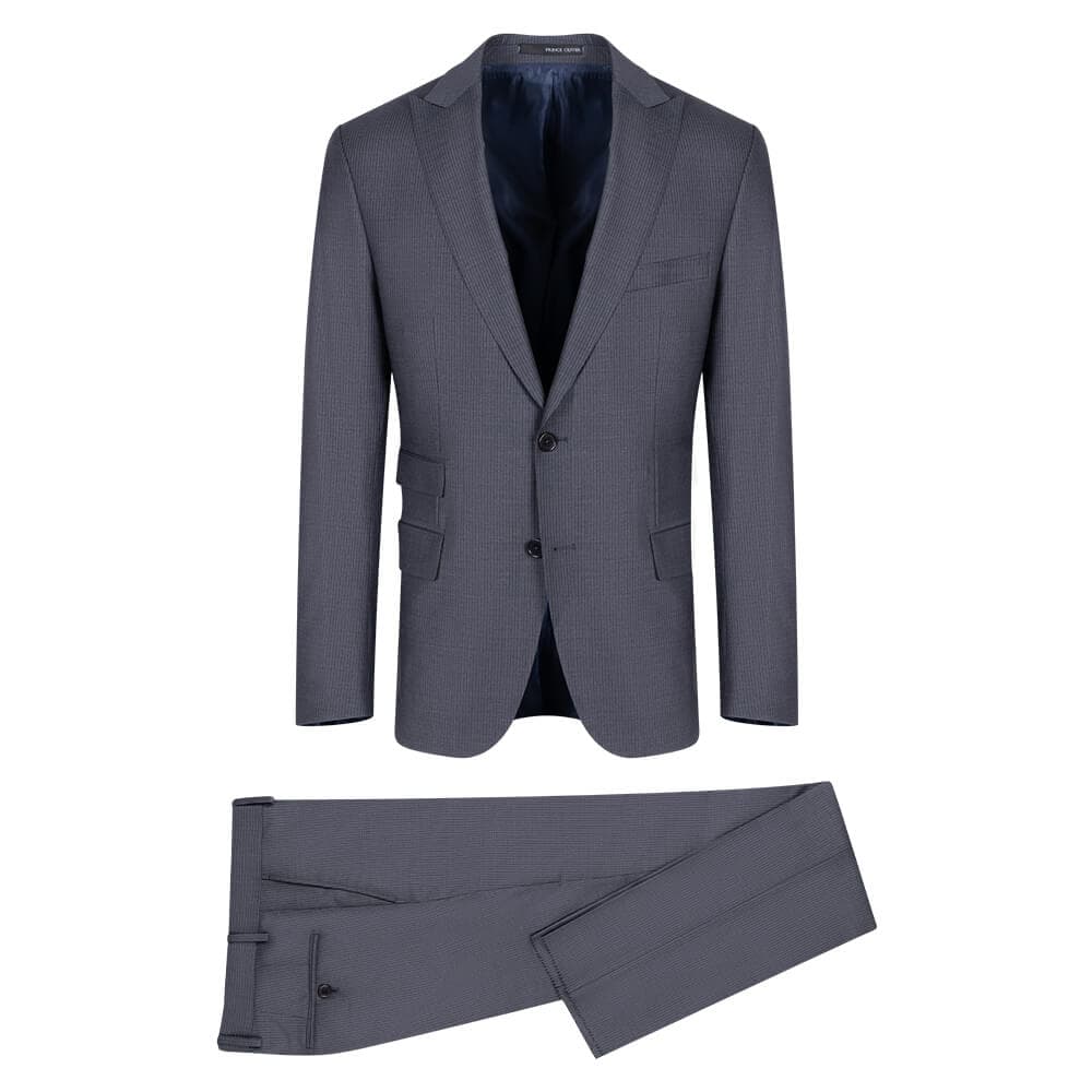 Κοστούμι Γκρι Ριγέ (Modern Fit)