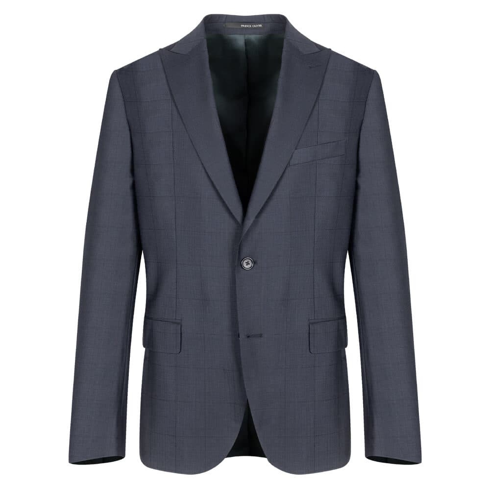 Κοστούμι Μαύρο Καρό Finest Wool (Modern Fit)