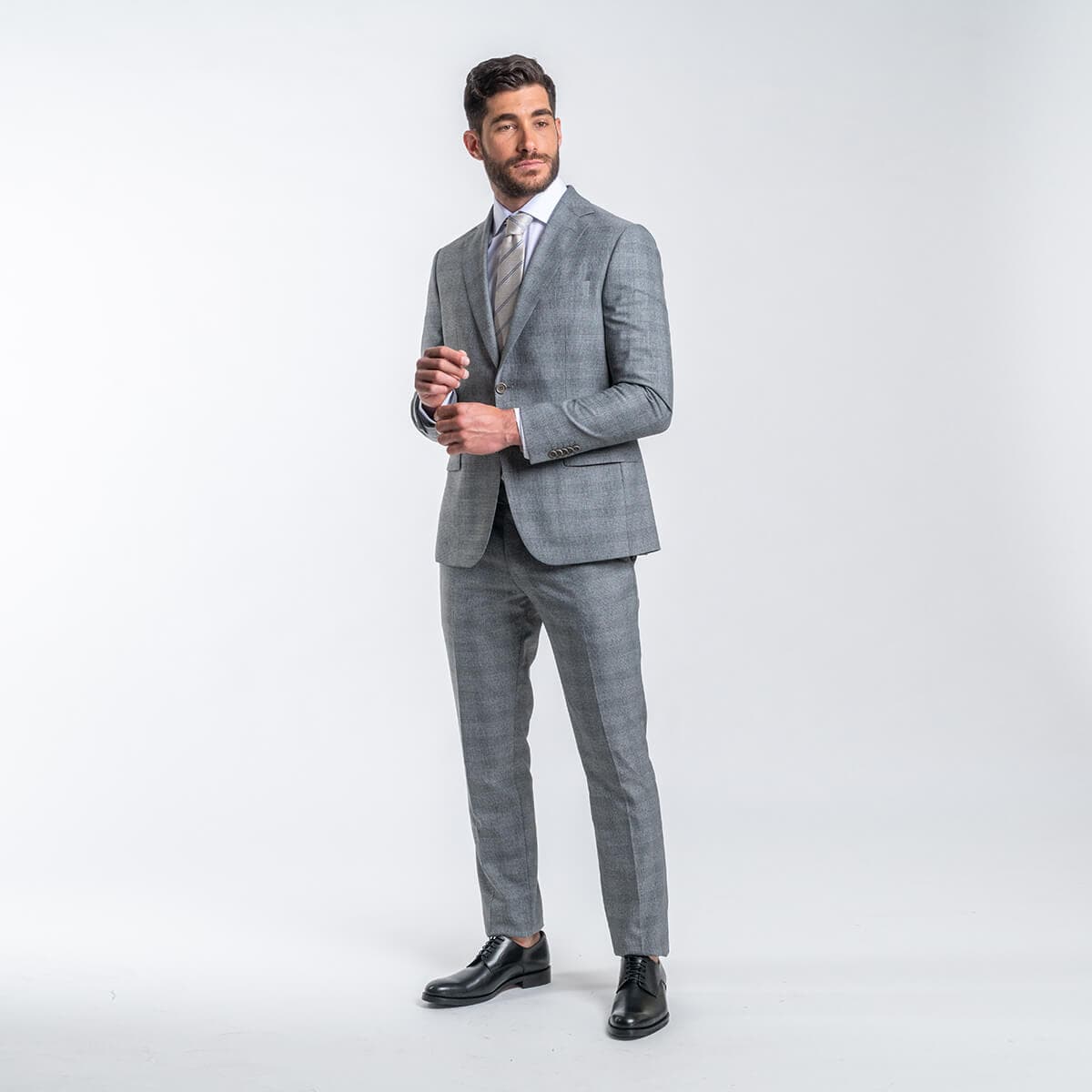 Κοστούμι Γκρι Καρό (Modern Fit)