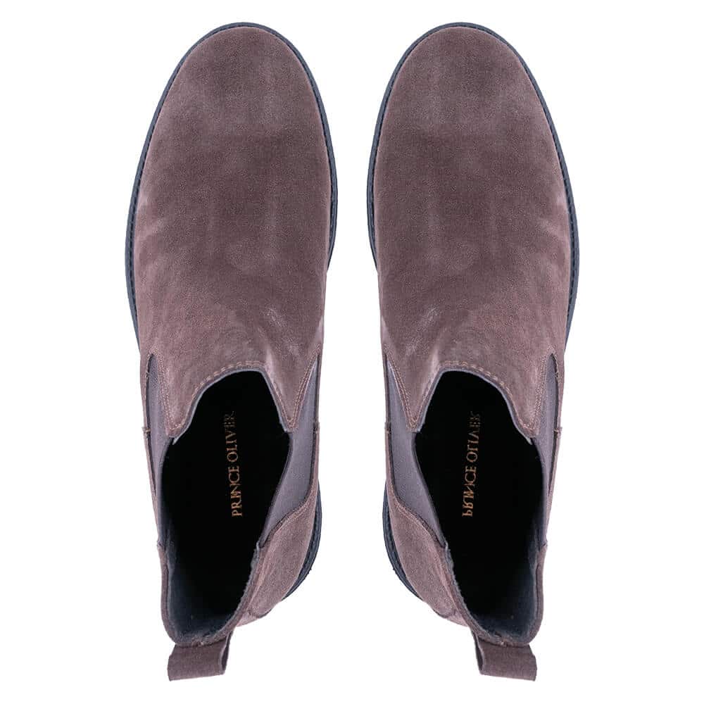 Καφέ Σουέντ Chelsea Boots