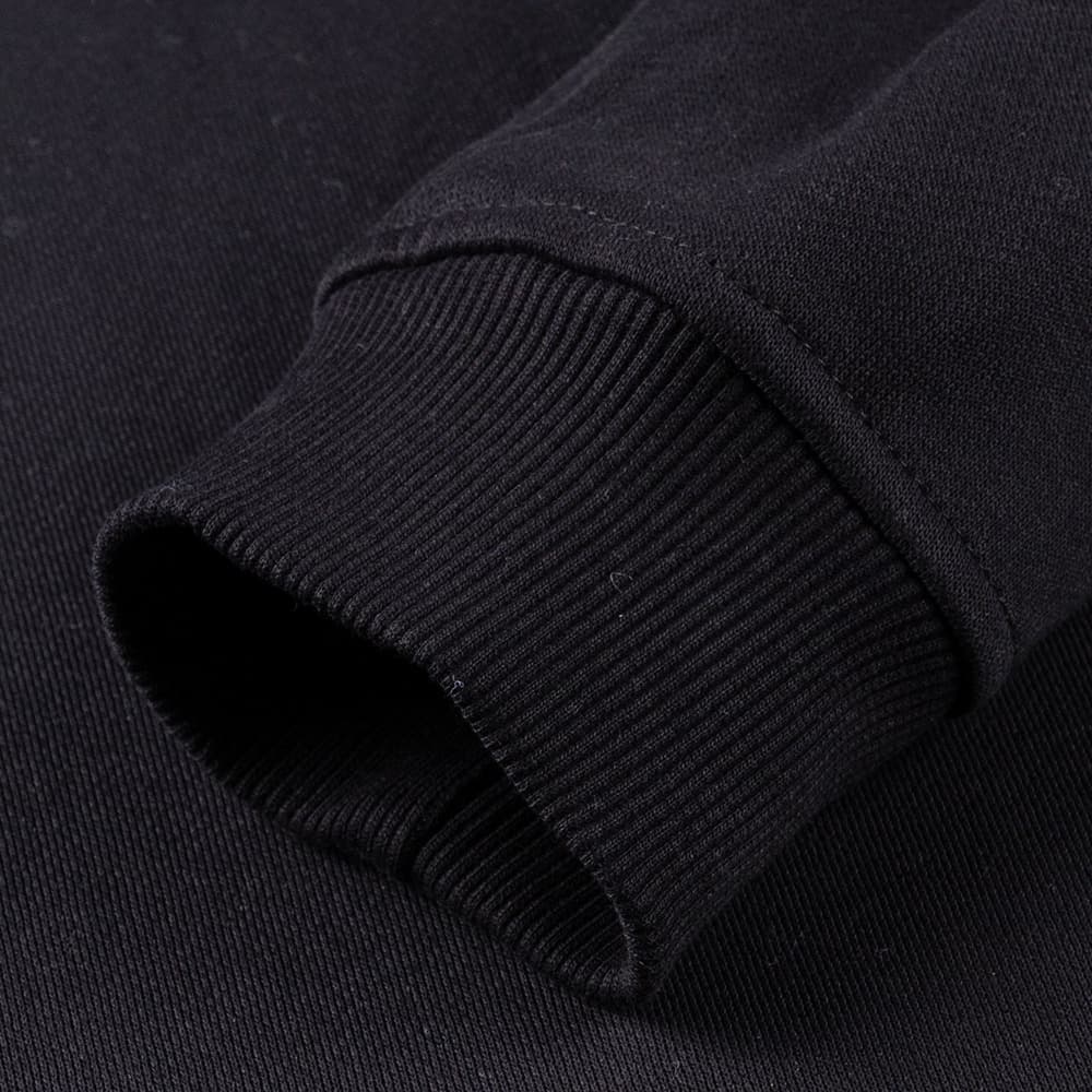 Fashion Φούτερ με Νερβίρ Μαύρο με Κουκούλα (Slim Fit)