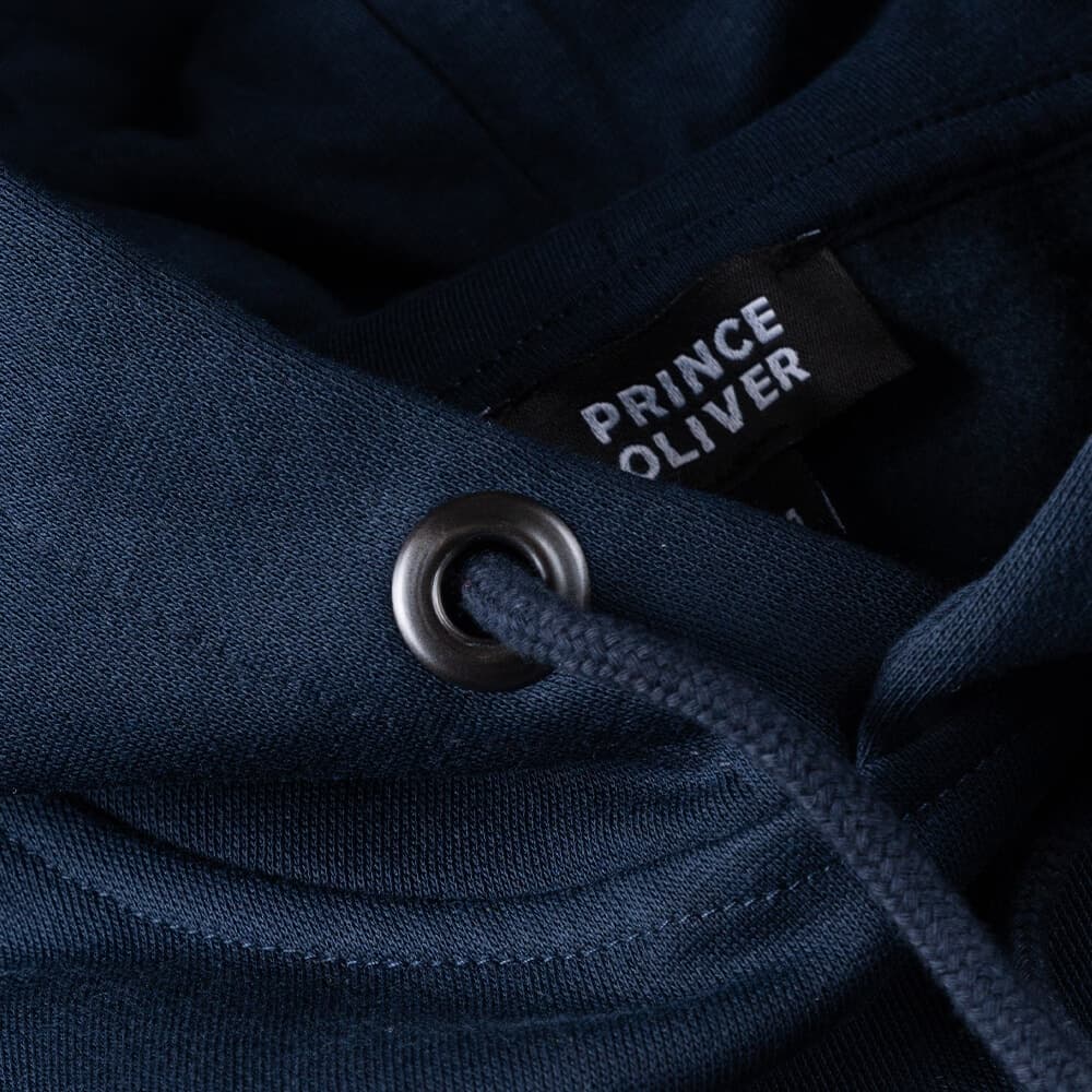 Fashion Φούτερ με Νερβίρ Μπλε Σκούρο με Κουκούλα (Slim Fit)