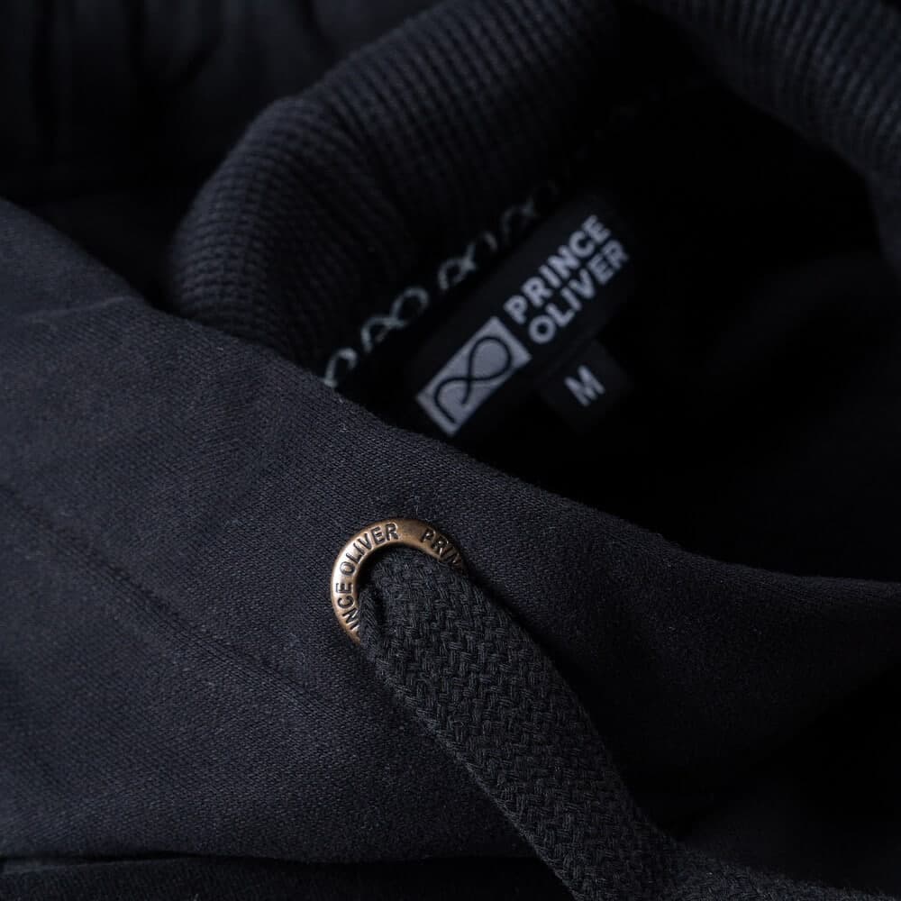 Athleisure Φούτερ Με Κουκούλα Μαύρο (Modern Fit)