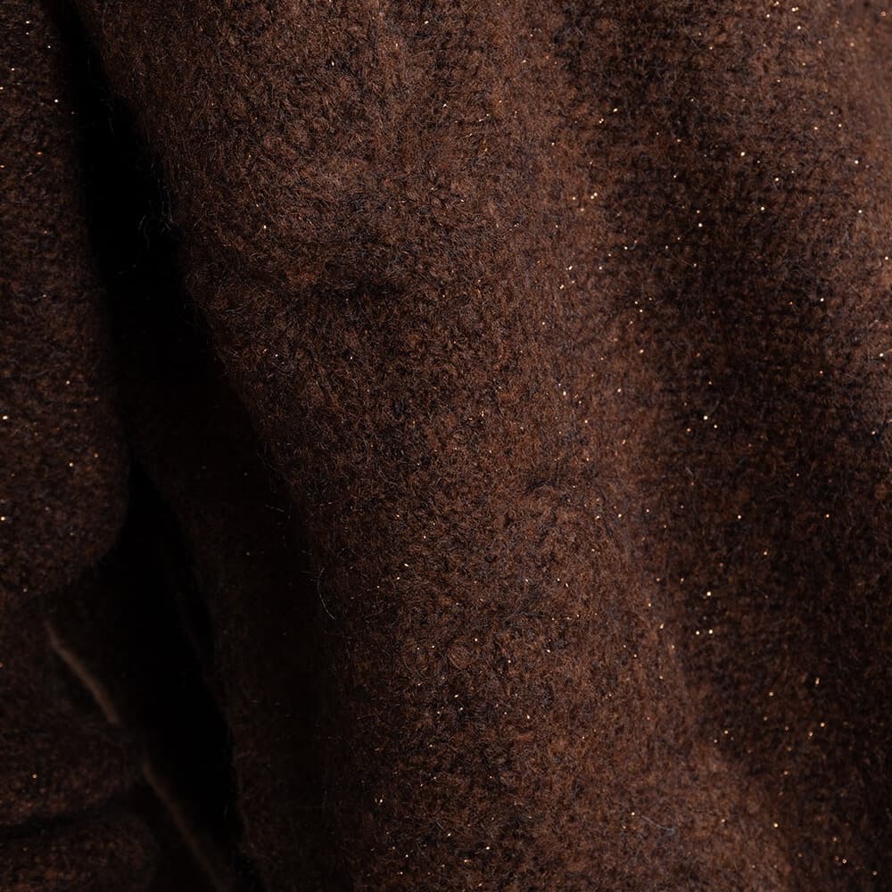 Γυναικεία Πλεκτή Μπλούζα Round Neck Καφέ