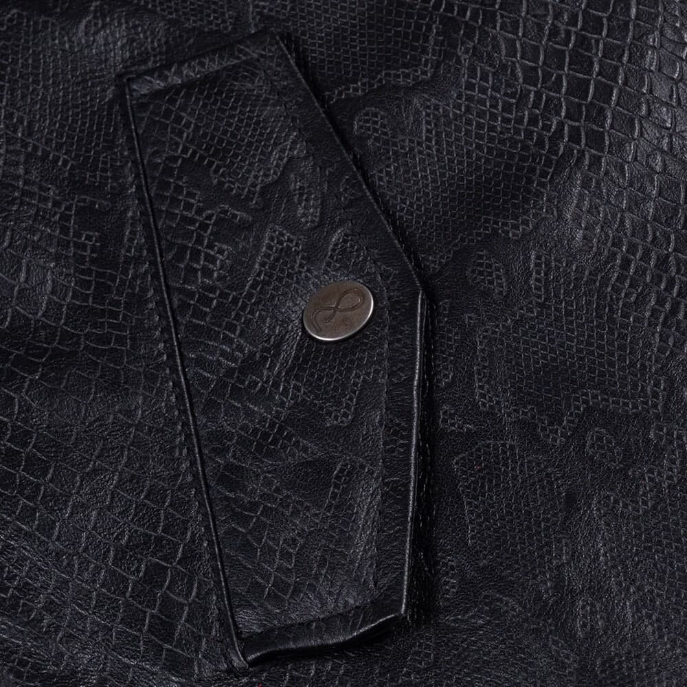 Δερμάτινο Μαύρο 100% Leather Jacket (Modern Fit)