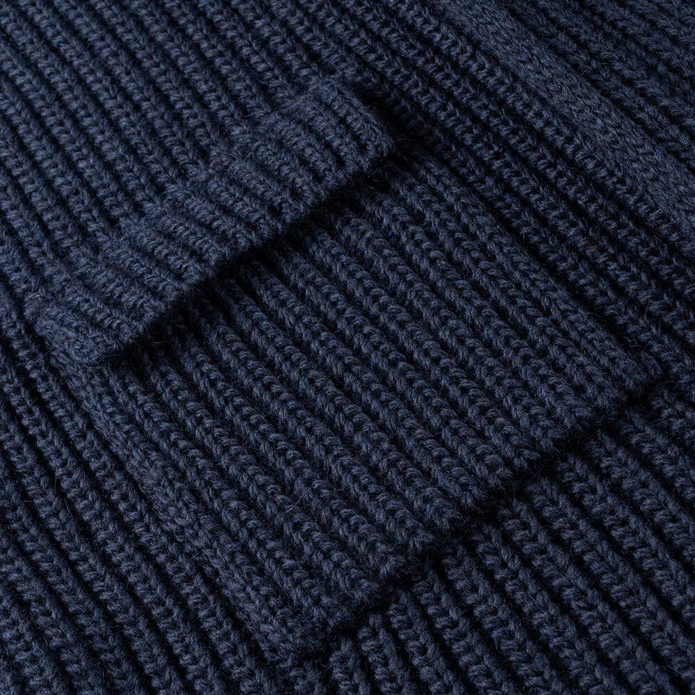 Longline Chunky Cardigan Μπλε Σκούρο (Modern Fit)