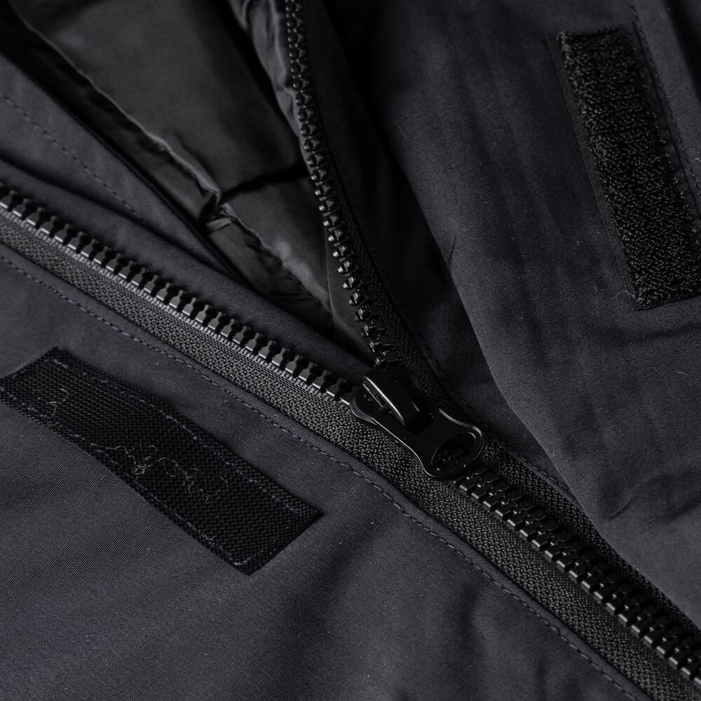 Μπουφάν Παρκά Μαύρο με Κουκούλα (Modern Fit)