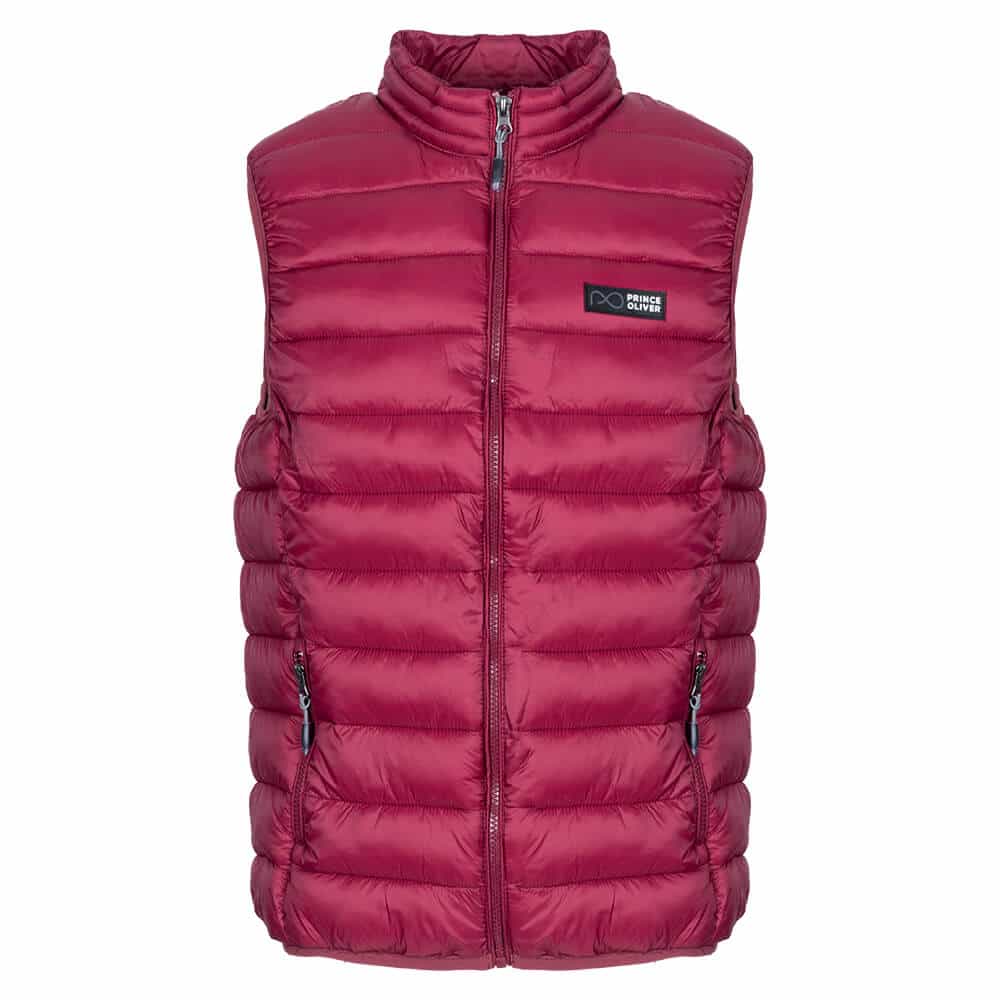 Lightweight Αμάνικο Μπουφάν Μπορντώ All Season (Modern Fit)