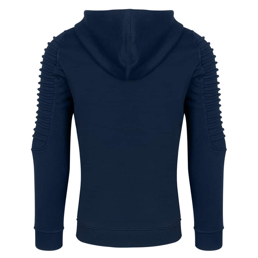 Fashion Φούτερ με Νερβίρ Μπλε Σκούρο με Κουκούλα (Modern Fit)
