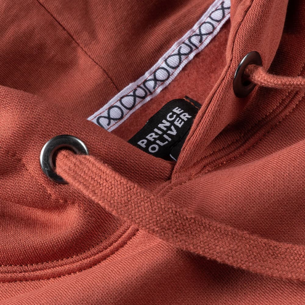 Designed Φούτερ Με Κουκούλα Κεραμιδί (Modern Fit)