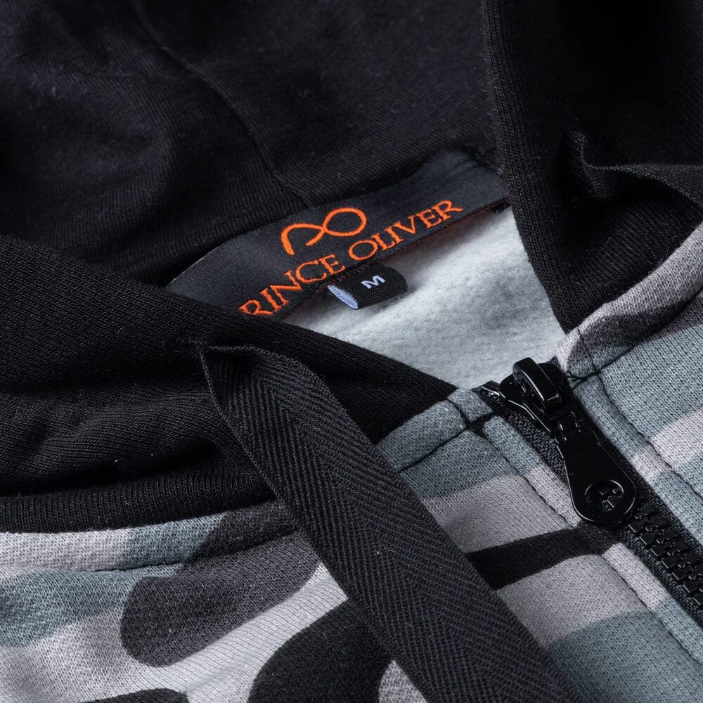 Ζακέτα Φούτερ Army με Κουκούλα 100% Cotton (Relax Fit)