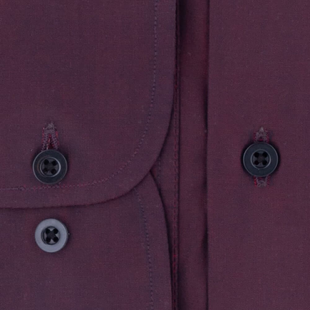 Superior Πουκάμισο Μπορντώ 100% Fine Cotton (Modern Fit)