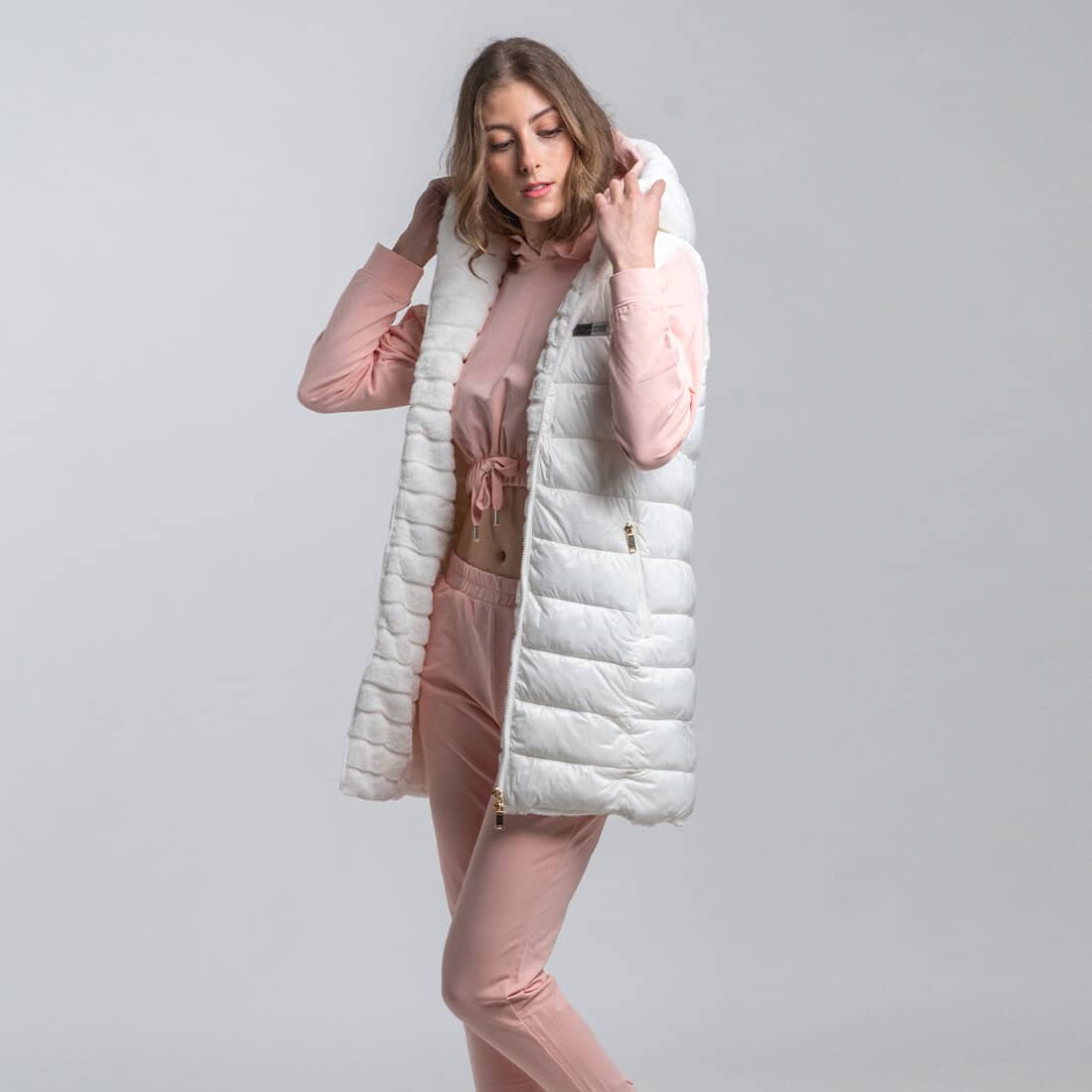 Fashion Γυναικείο Reversible Vest Μαύρο