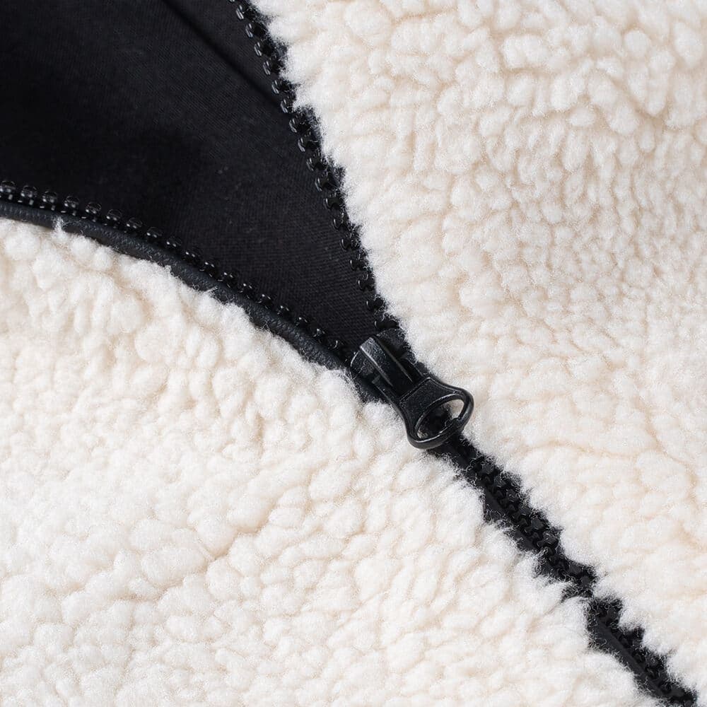 Teddy Bear Sleevless Jacket Εκρού