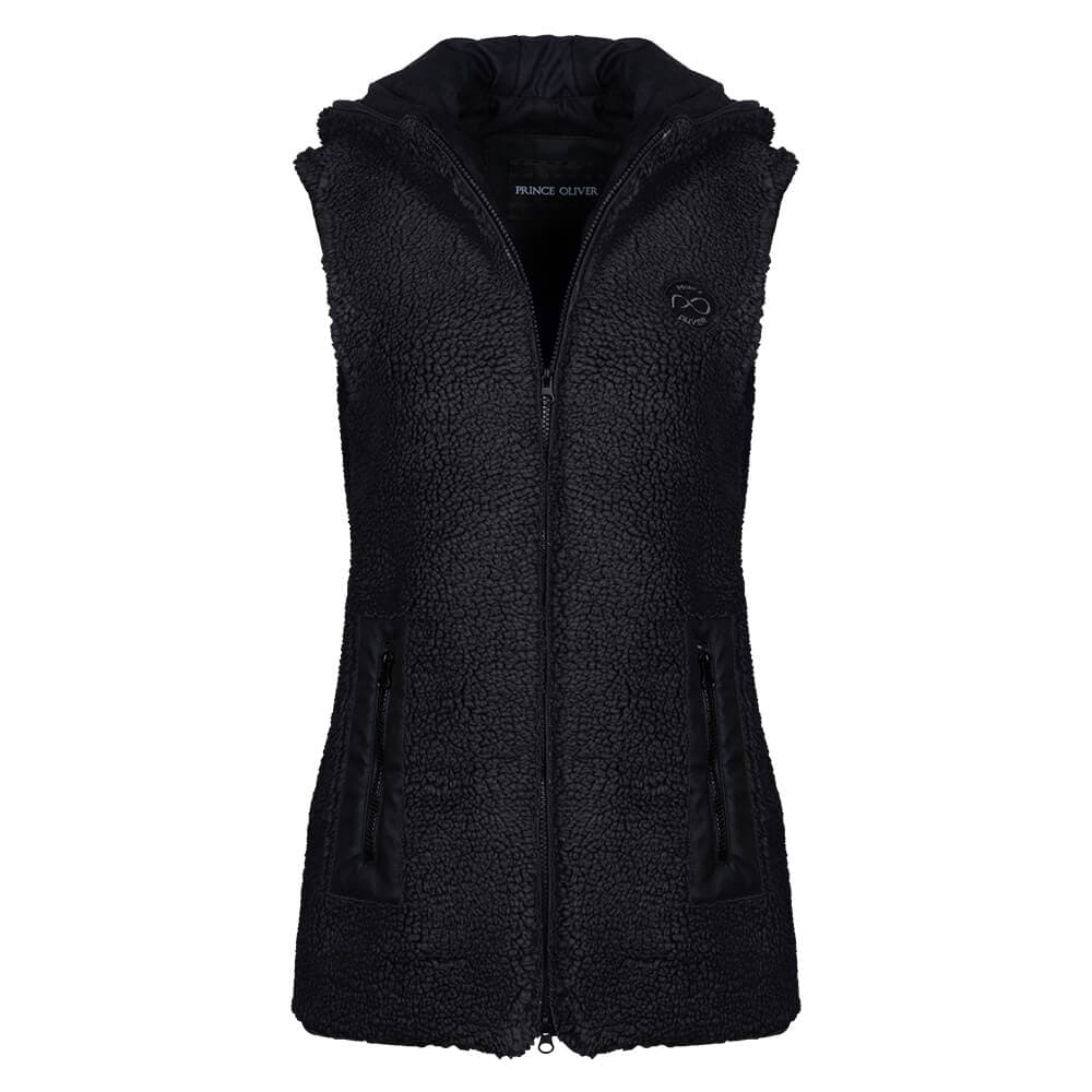 Teddy Bear Sleevless Jacket Εκρού