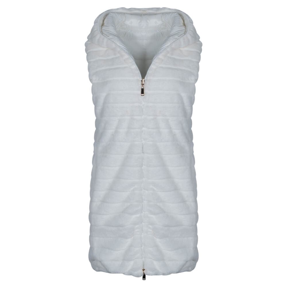 Fashion Γυναικείο Reversible Vest Λευκό