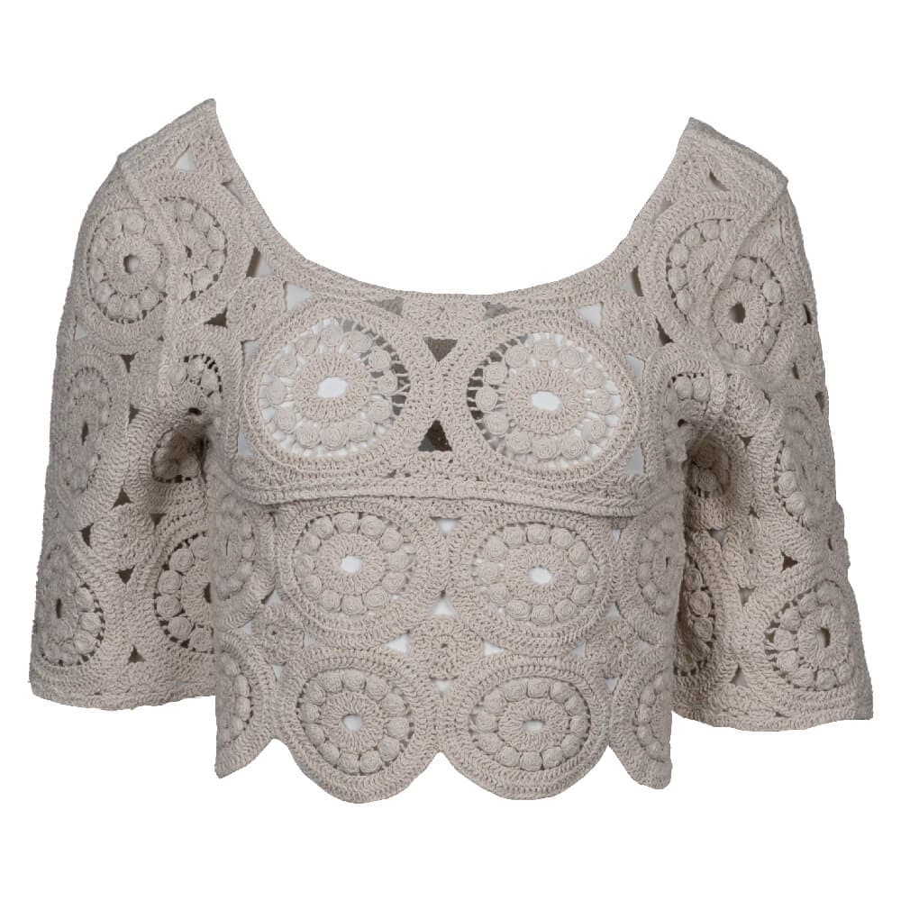 Γυναικείο Boho Lace Twin Set Σετ Μπεζ