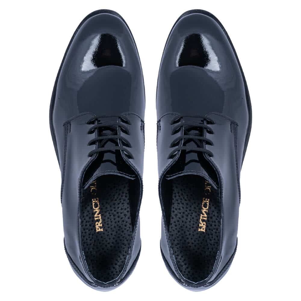 Derby Μαύρο Leather Shoes
