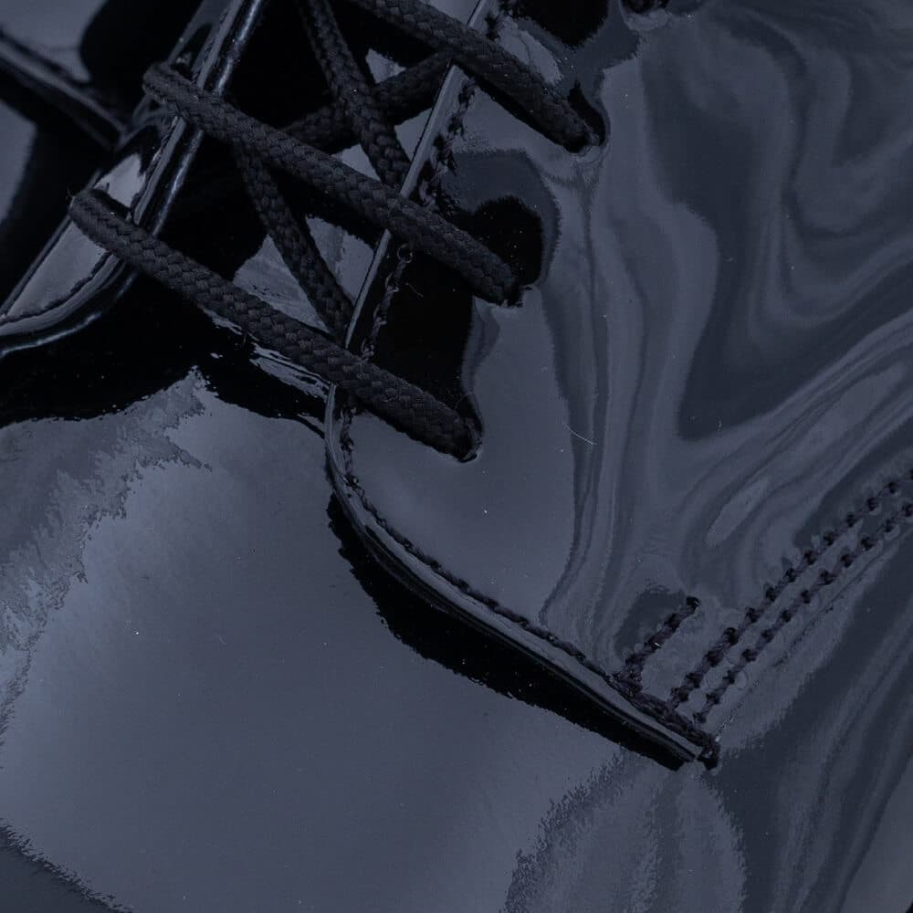 Derby Μαύρο Leather Shoes