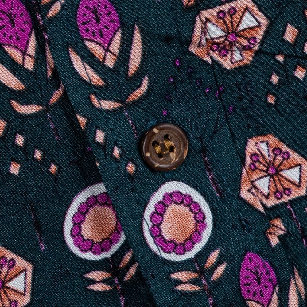 Πουκάμισο Πράσινο Εμπριμέ (Modern Fit)