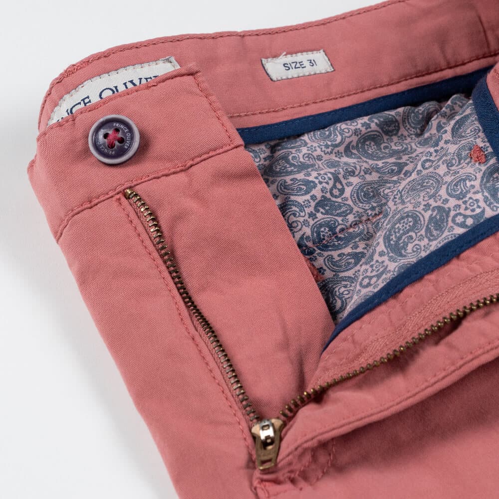 Βερμούδα Chinos Κοραλί (Modern Fit)