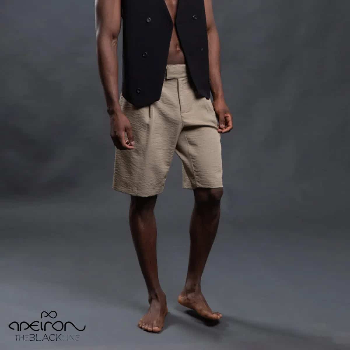 Βερμούδα Μπεζ Black Line Apeiron (Modern Fit)