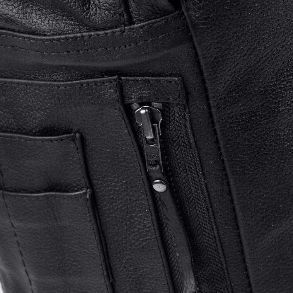 Ανδρικό Σακίδιο Πλάτης Backpack Μαύρο "Original Leather"