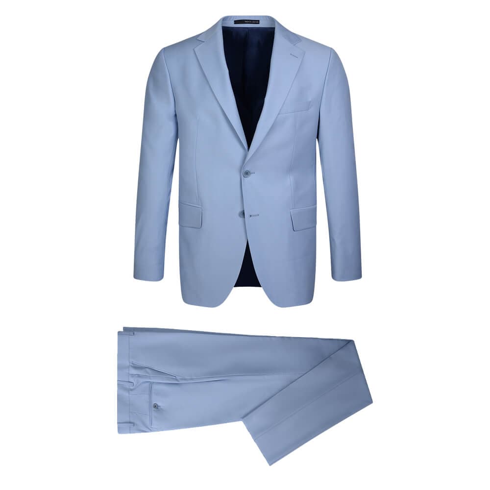 Κοστούμι Γκρι Ανοιχτό 100% Wool Super 120s (Modern Fit)