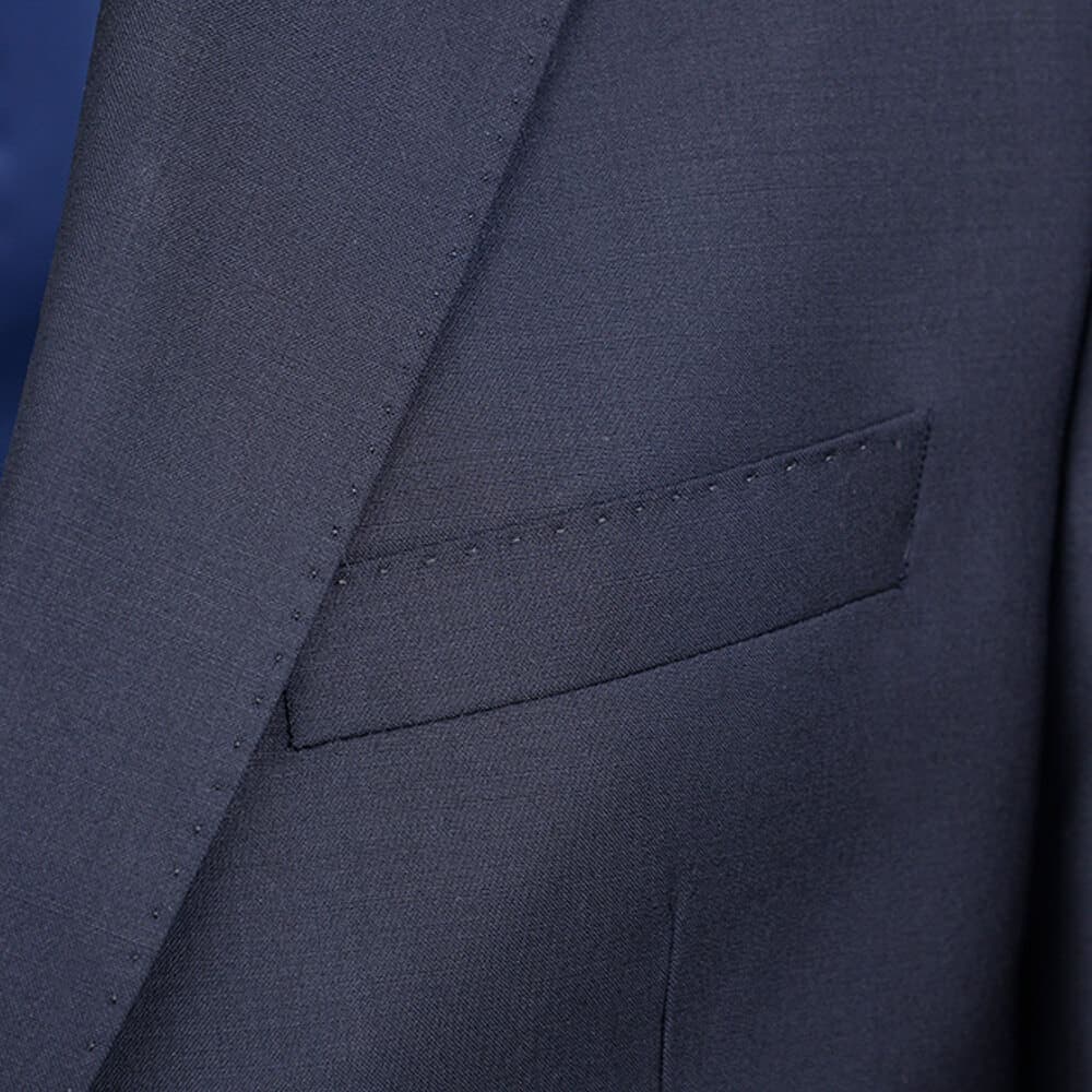 Κοστούμι Μπλε Σκούρο 100% Wool Super 120s (Modern Fit)