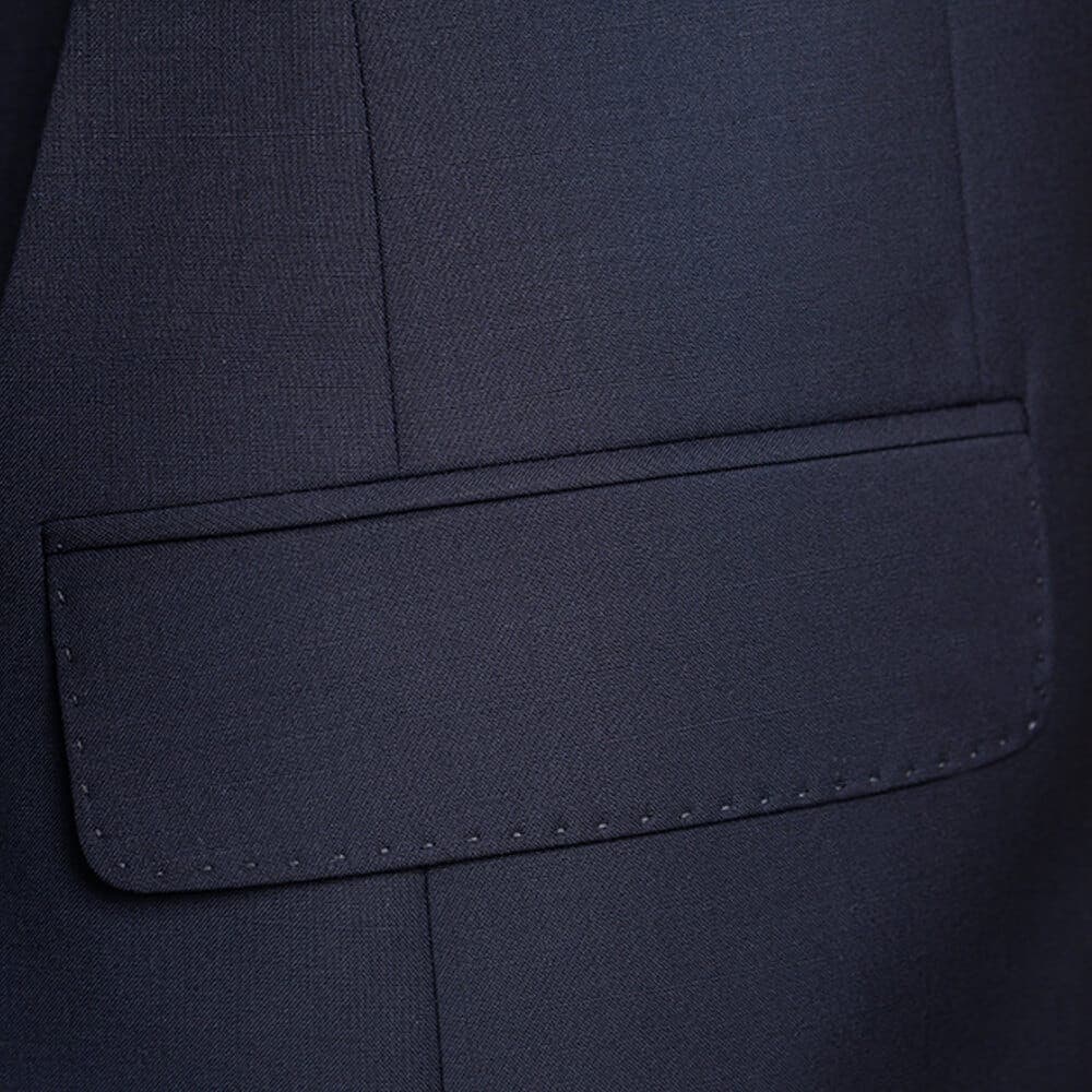 Κοστούμι Μπλε Σκούρο 100% Wool Super 120s (Modern Fit)