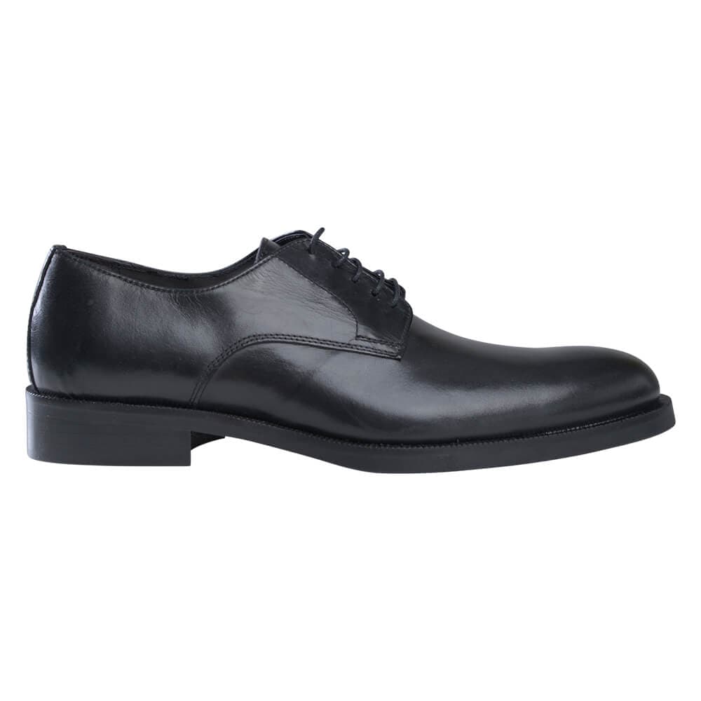 Derby Μαύρο Leather Shoes
