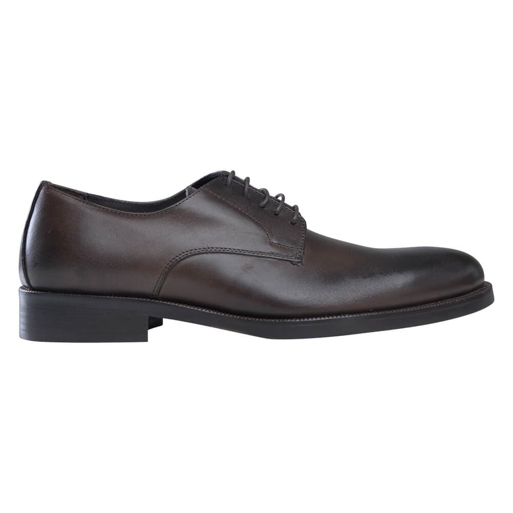 Derby Καφέ Σκούρο Leather Shoes