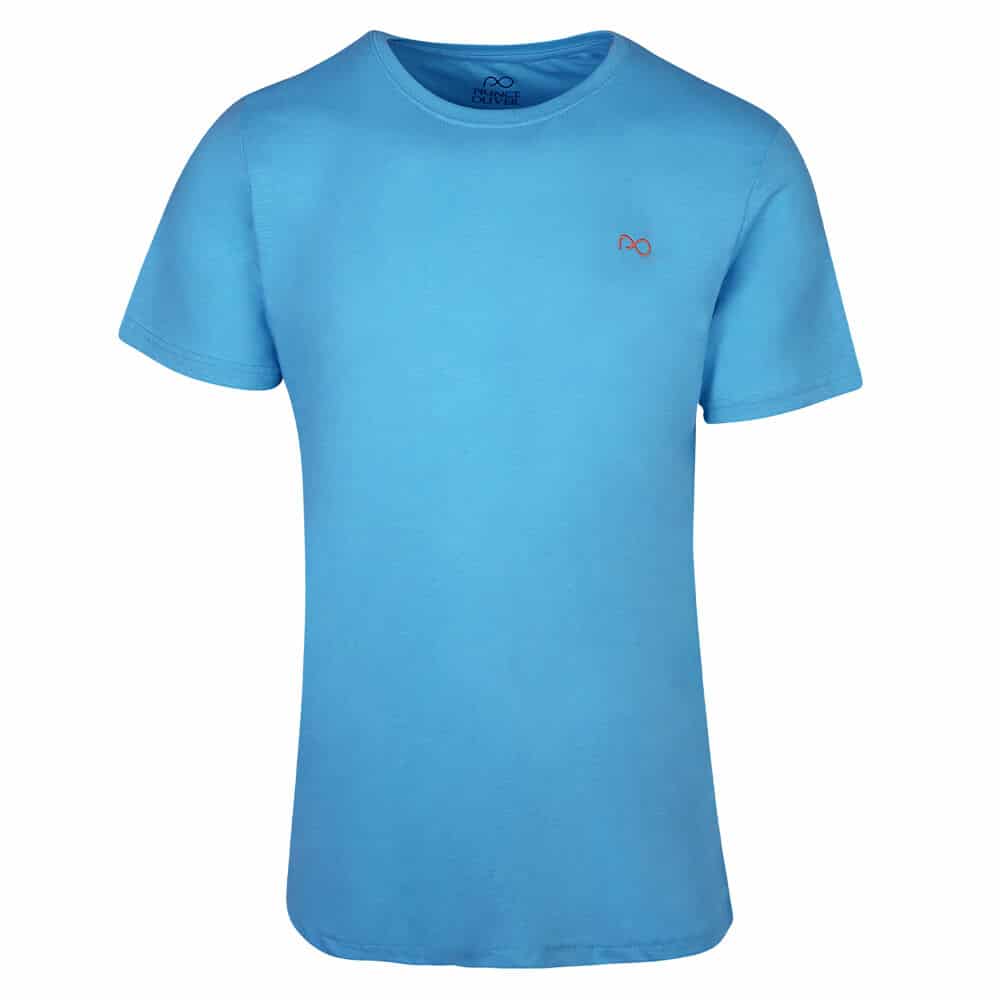 T-Shirt Γαλάζιο 100% Cotton ( Modern Fit)