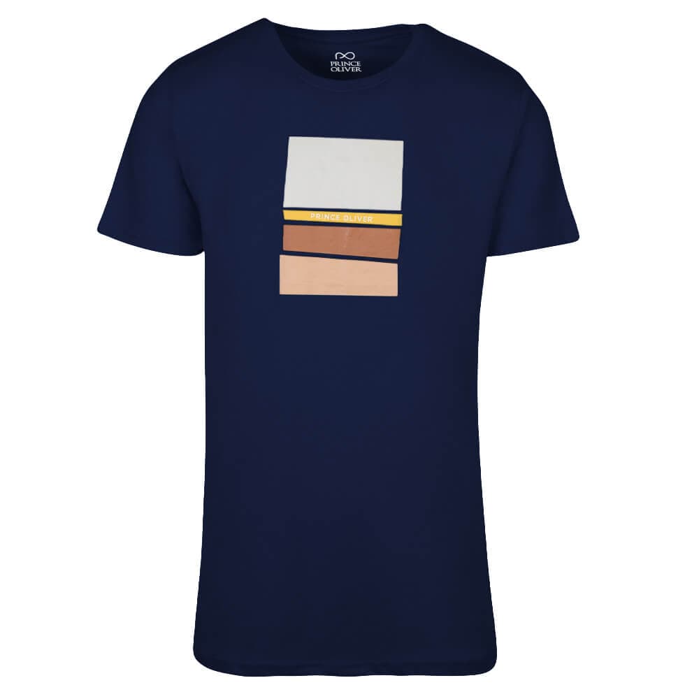T-Shirt Μπλε Σκούρο 100% Cotton ( Modern Fit)