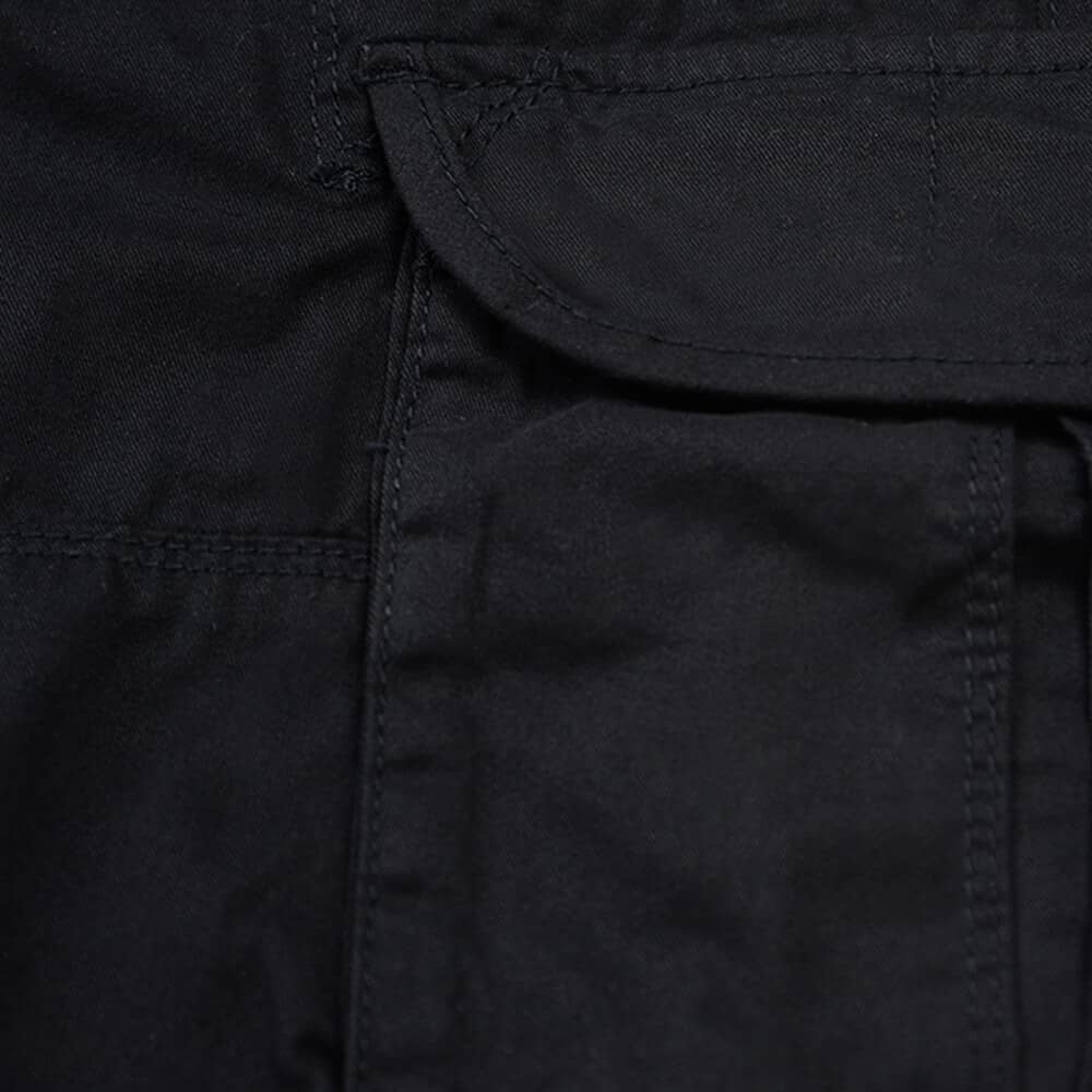Βερμούδα Cargo Μαύρη 100% Cotton (Modern Fit)