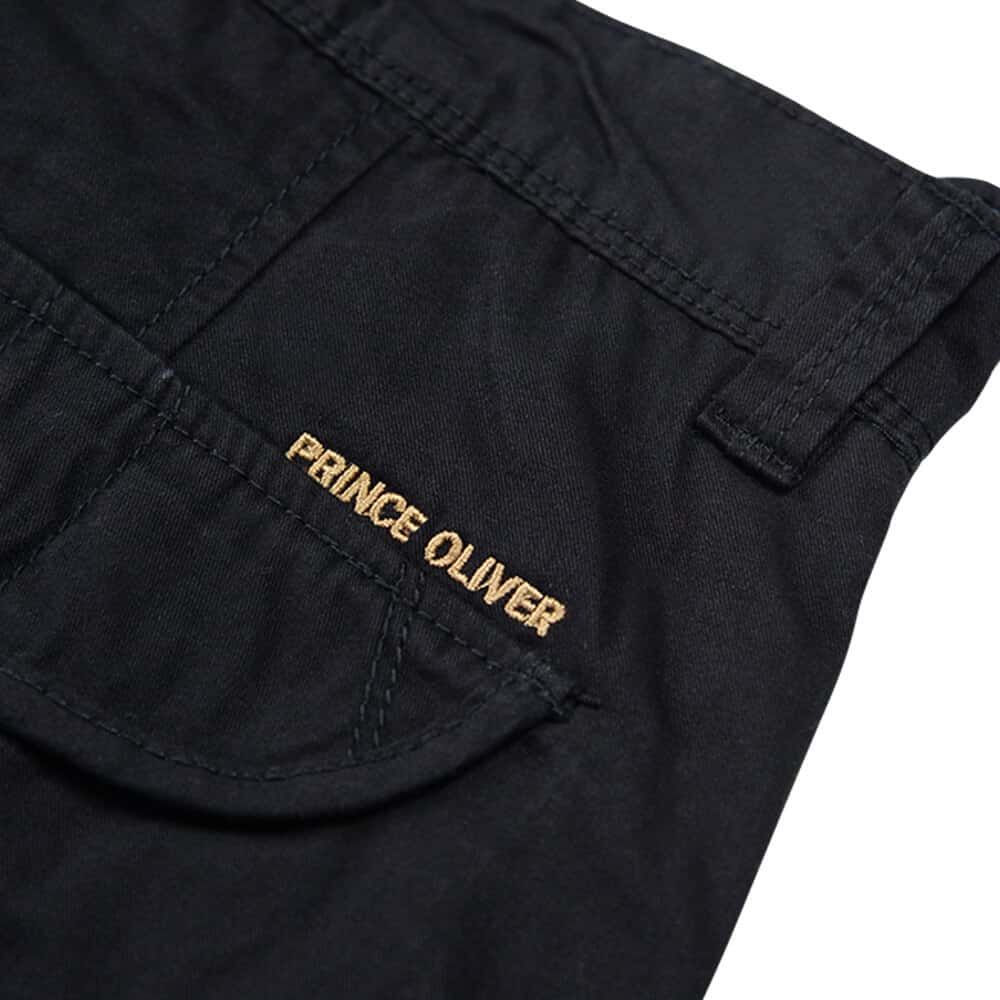 Βερμούδα Cargo Μαύρη 100% Cotton (Modern Fit)