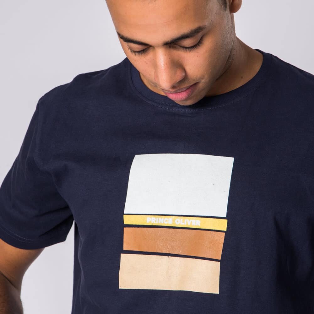 T-Shirt Μπλε Σκούρο 100% Cotton ( Modern Fit)