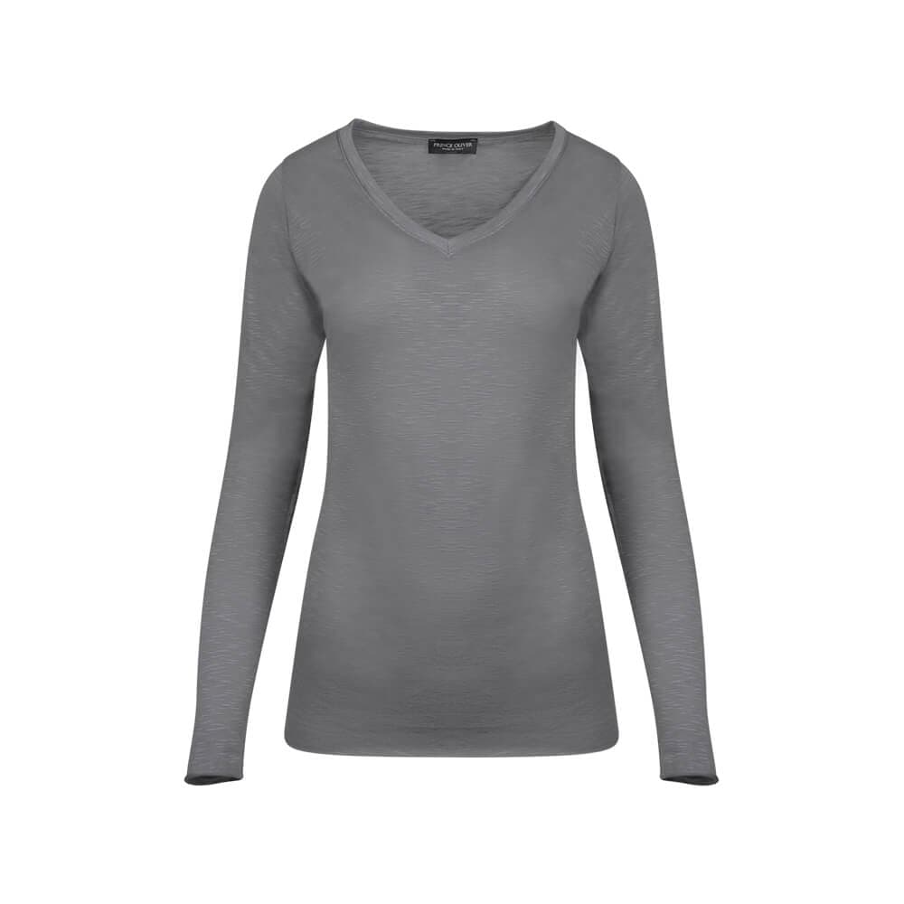 Γυναικεία Μπλούζα Μακρυμάνικη Γκρι