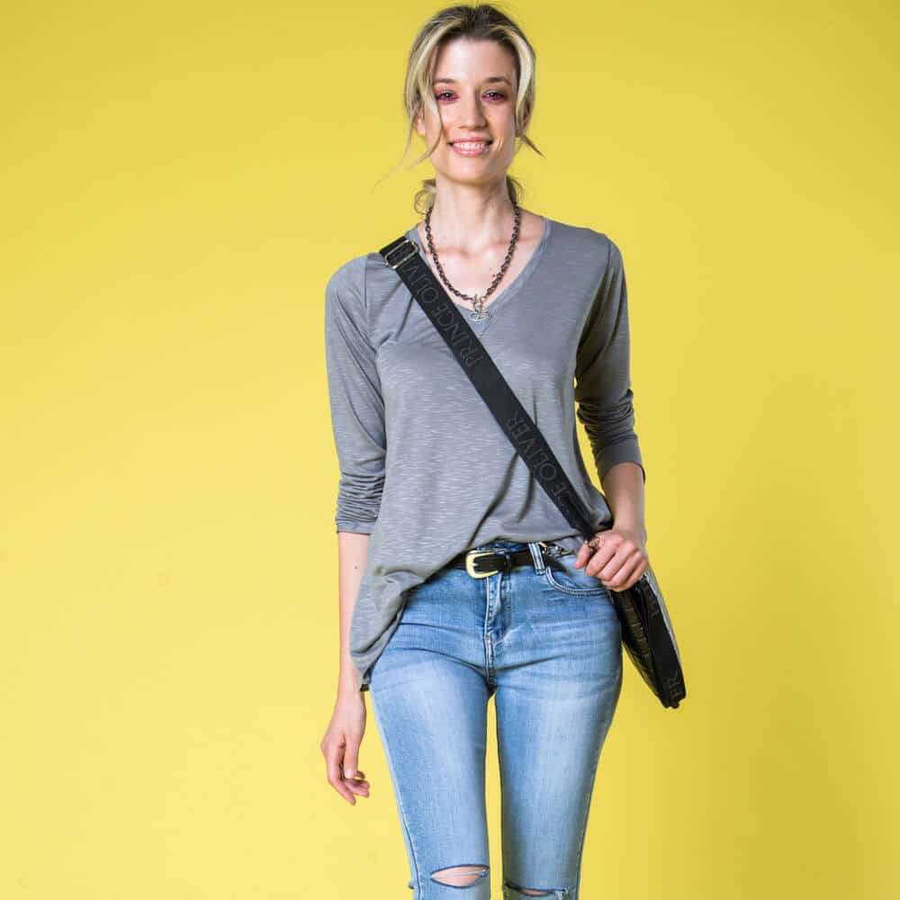 Γυναικεία Μπλούζα Μακρυμάνικη Λευκή