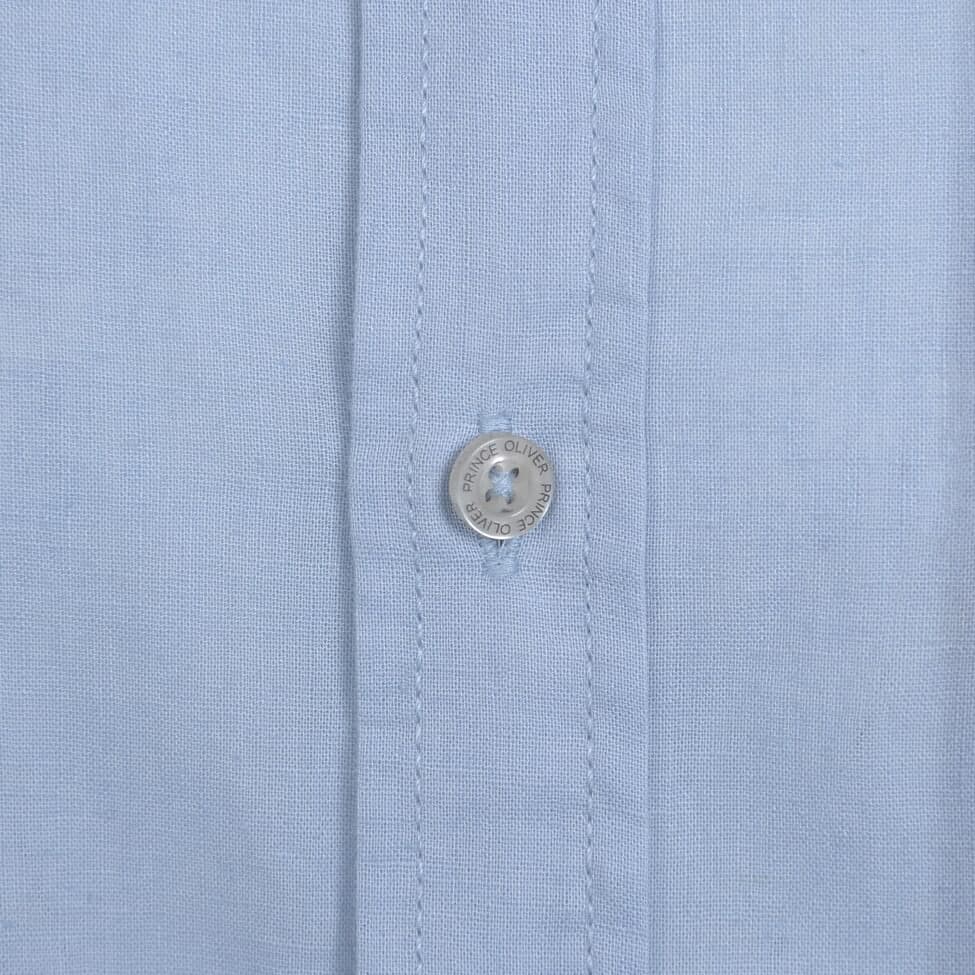 Πουκάμισο Γαλάζιο 100% Λινό (Modern Fit)
