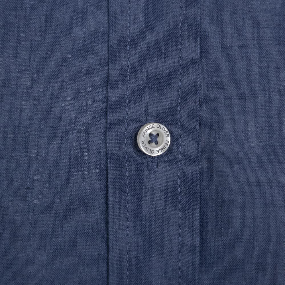 Πουκάμισο Μπλε Σκούρο 100% Λινό (Modern Fit)