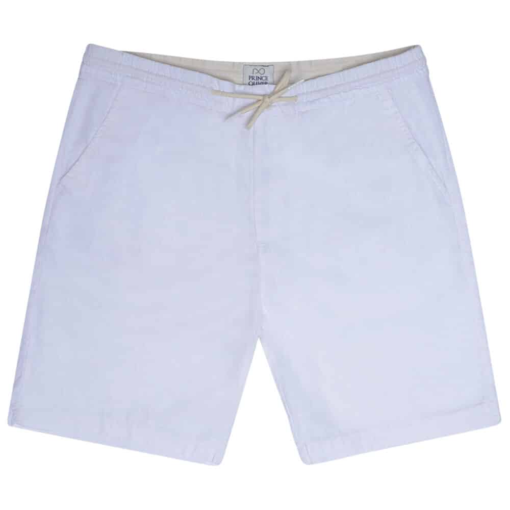 Βερμούδα Λευκή 100% Λινή (Modern Fit)